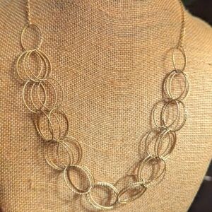 Sterling Silver with 14k gold overlay women's necklace